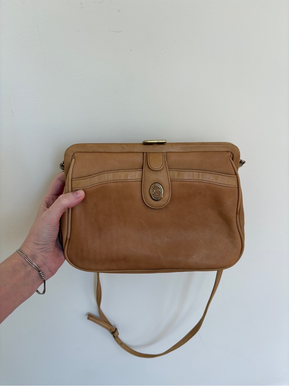 VTG FS Tan Leather Bag